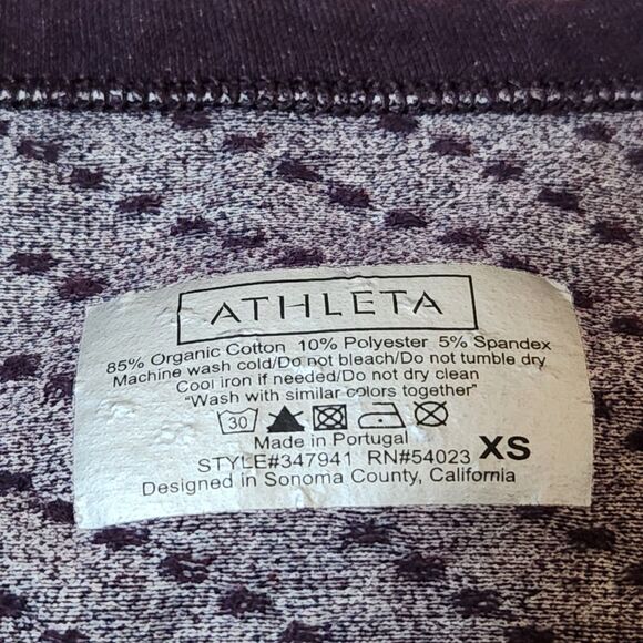 Athleta cotton blend long sleeve womens XS - Picture 5 of 6